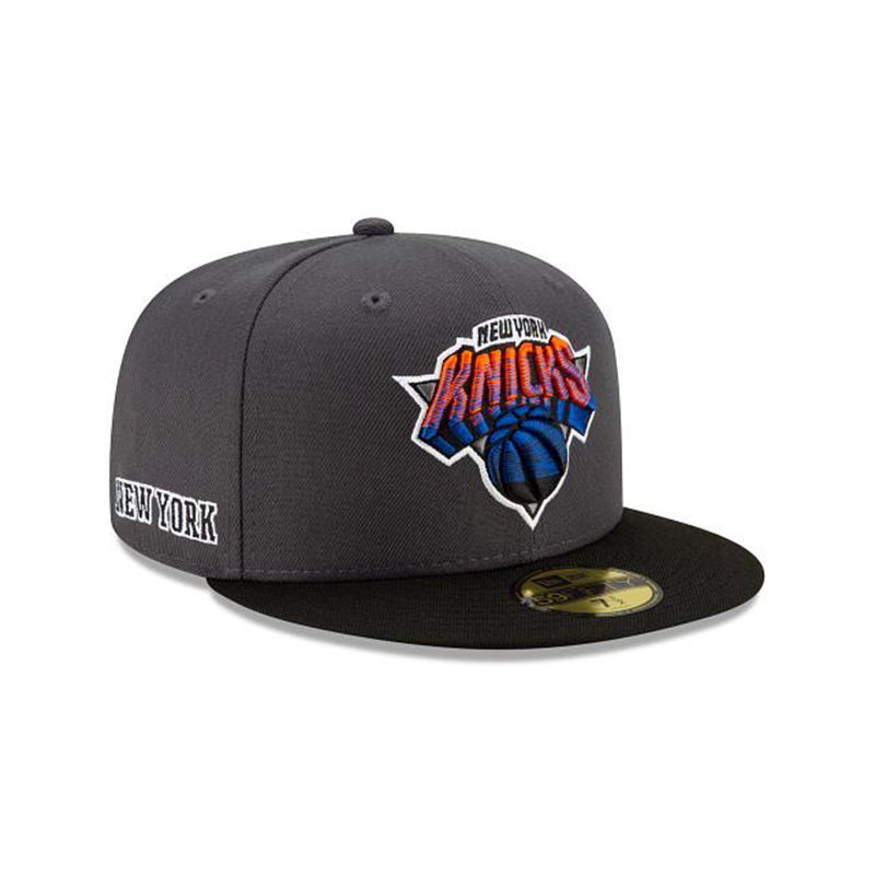 NBA New York Knicks City Edition Alt 59Fifty Fitted (RFD7234) - Grey New Era Caps